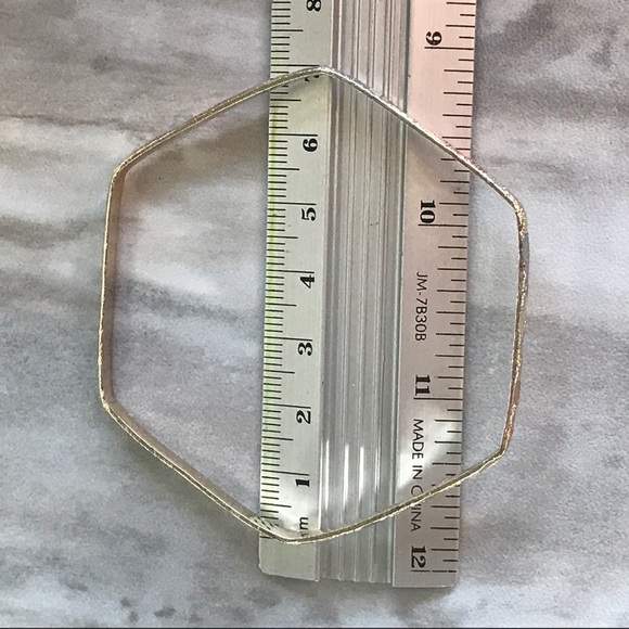 2Set Hexagon TriColor Bangle Cuff - Picture 4 of 6